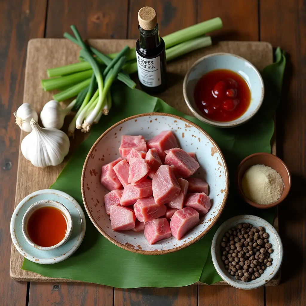 Filipino pork adobo