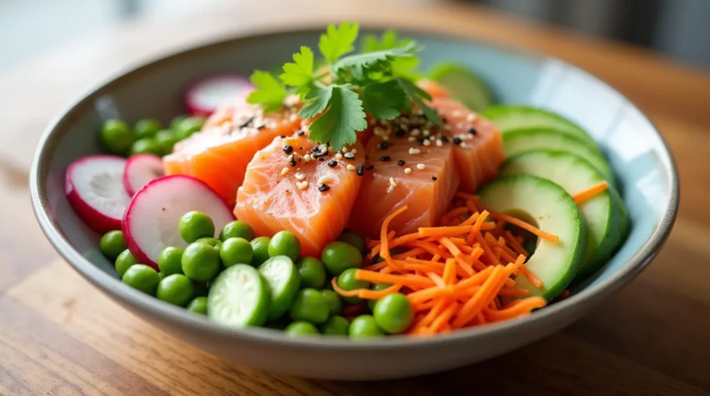 salmon poke bowl