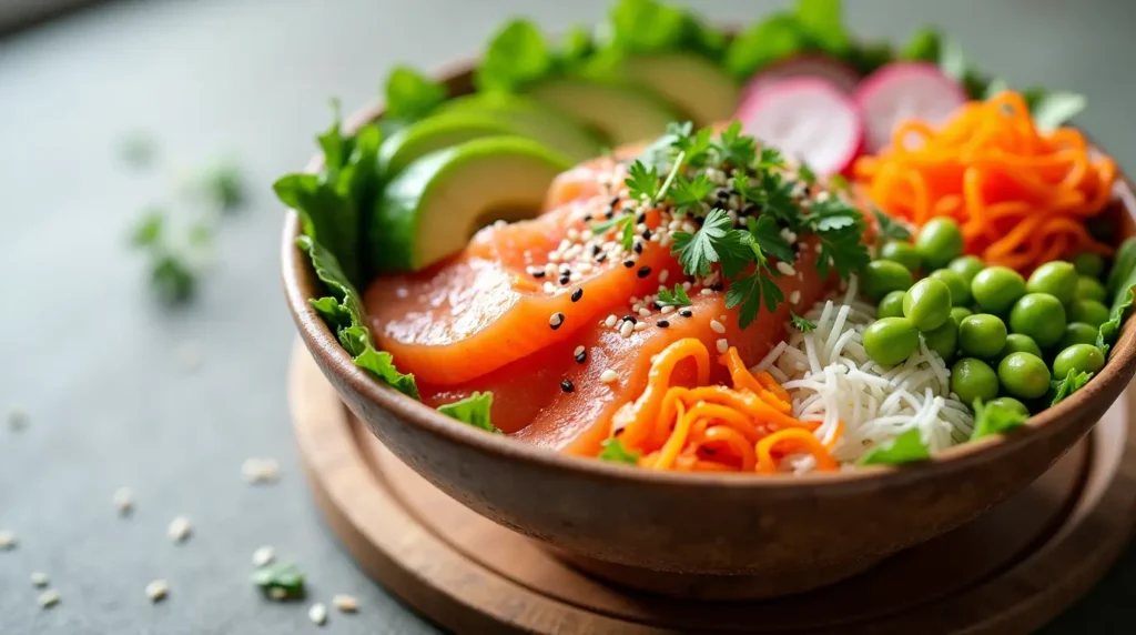 salmon poke bowl