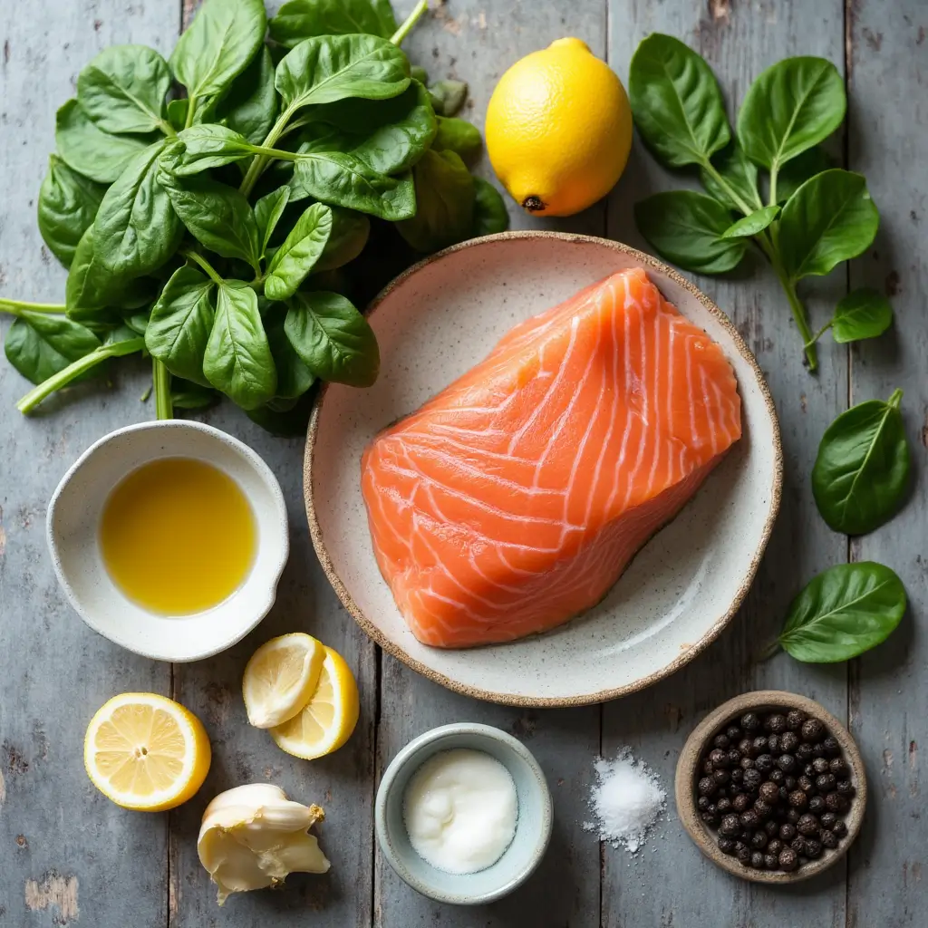 salmon spinach recipe