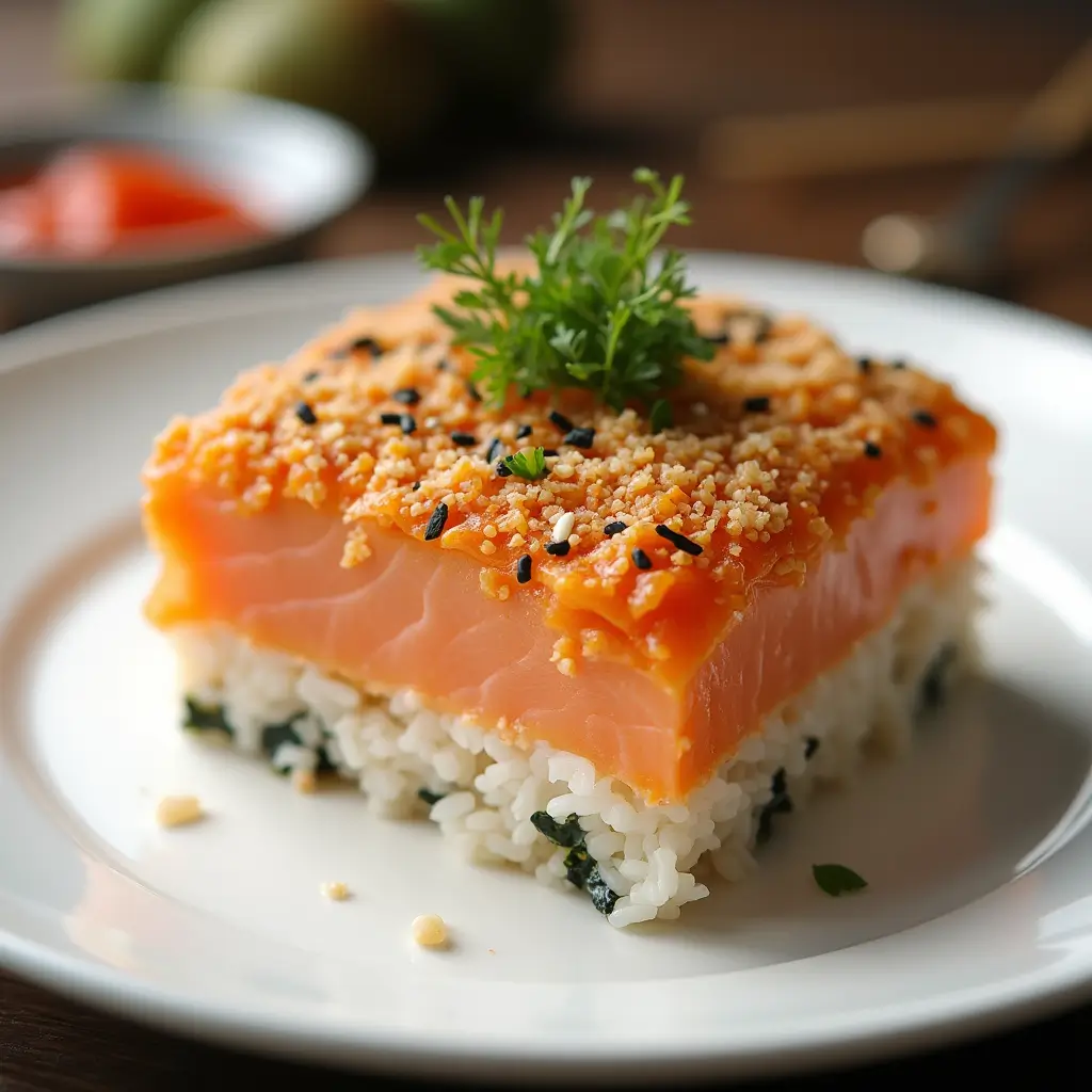 sushi salmon bake